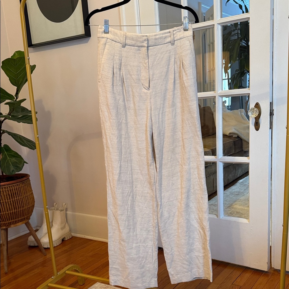 Aritzia Light Gray Trousers